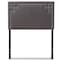 Baxton Studio Geneva Modern Dark Grey Upholstered Twin Size Headboard 125-6988 - alternate 1